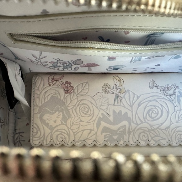 Alice in Wonderland Embossed Loungefly Purse and Wallet set - Picture 5 of 5